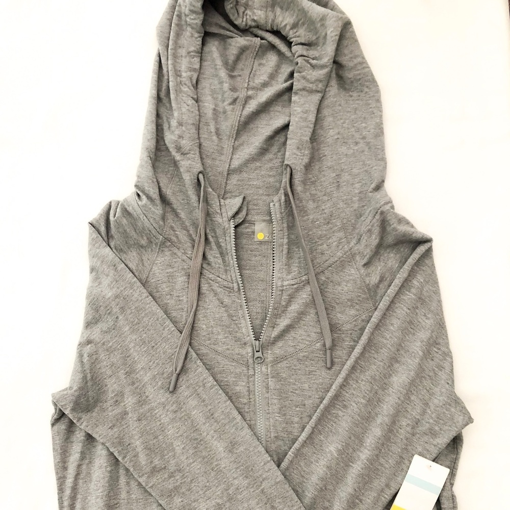 Zella All Day Grey Hoodie Zip Up